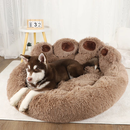 Premium Plush Fluffy Winter Dog Sofa Bed