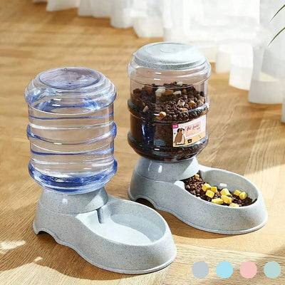 Large Capacity Automatic Pet Feeder & Water Dispenser