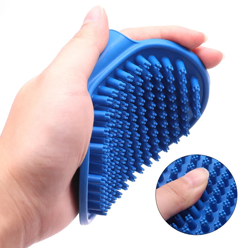 Pet Grooming Massage Brush With Handle