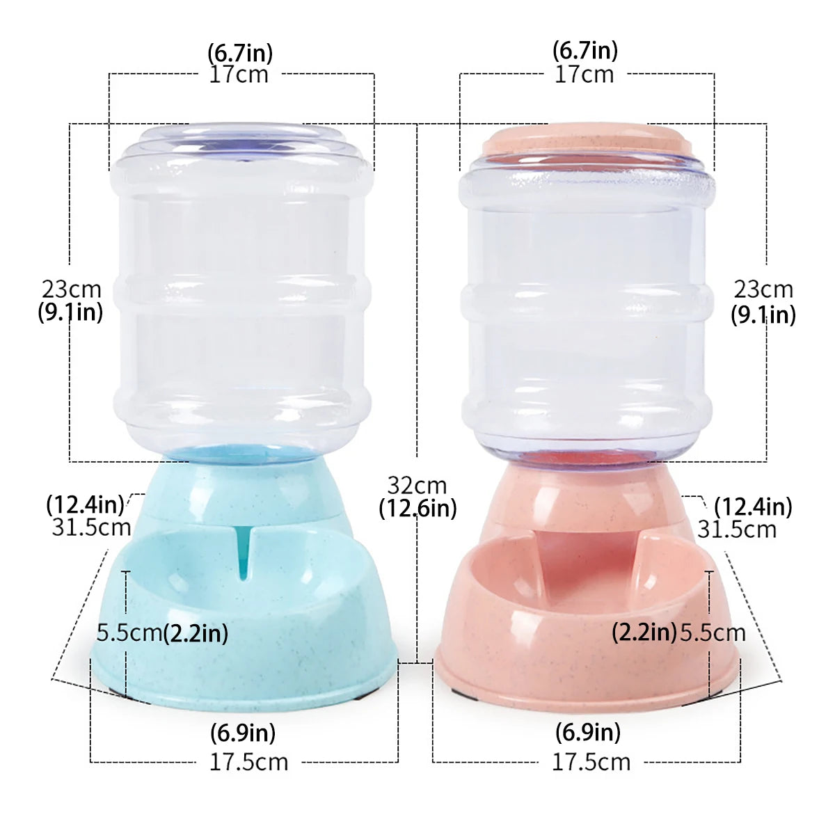 Large Capacity Automatic Pet Feeder & Water Dispenser