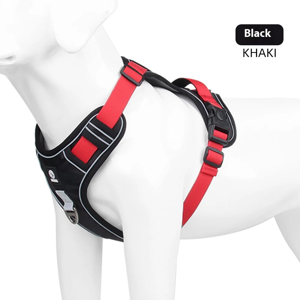 Anti Pull Reflective Adjustable Dog Walking Harness