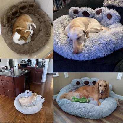 Premium Plush Fluffy Winter Dog Sofa Bed