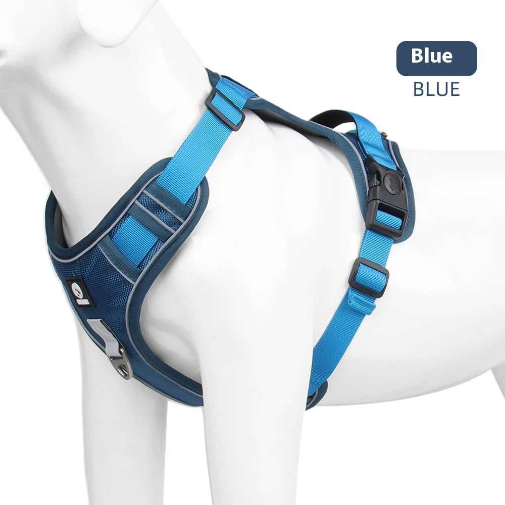 Anti Pull Reflective Adjustable Dog Walking Harness