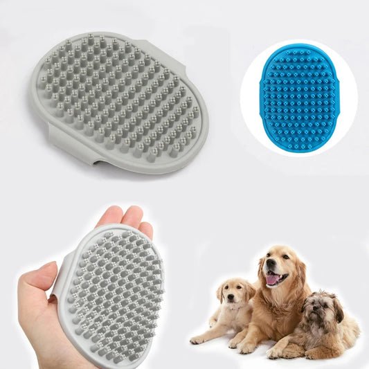 Pet Grooming Massage Brush With Handle