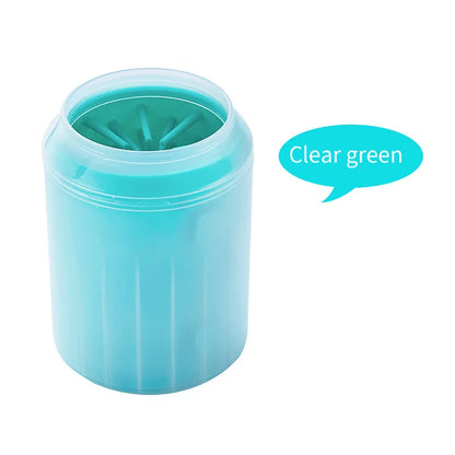 Portable Dog Paw Cleaner Cup With Brush
