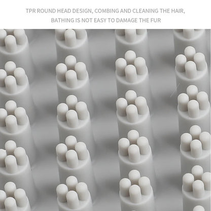 Pet Grooming Massage Brush With Handle