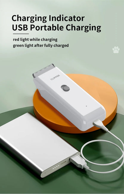 Low Noise Waterproof Wireless Pet Grooming Clipper