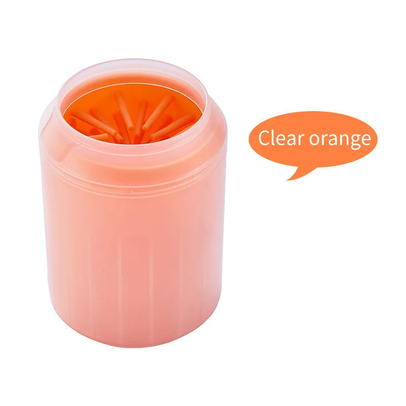 Portable Dog Paw Cleaner Cup With Brush