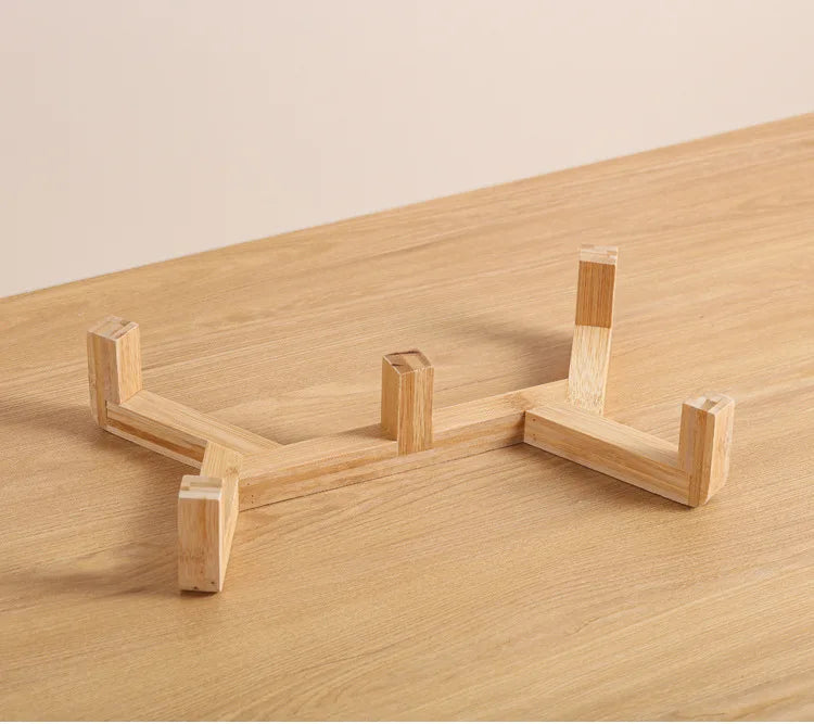 Premium Ceramic Pet Bowl Dish with Wood Stand