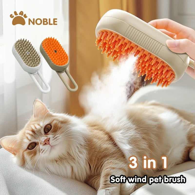 Electric Steam Pet Grooming Massage Brush