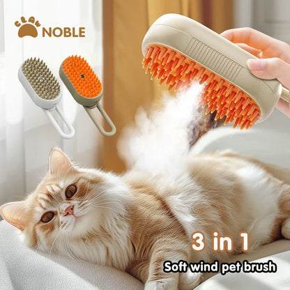 Electric Steam Pet Grooming Massage Brush