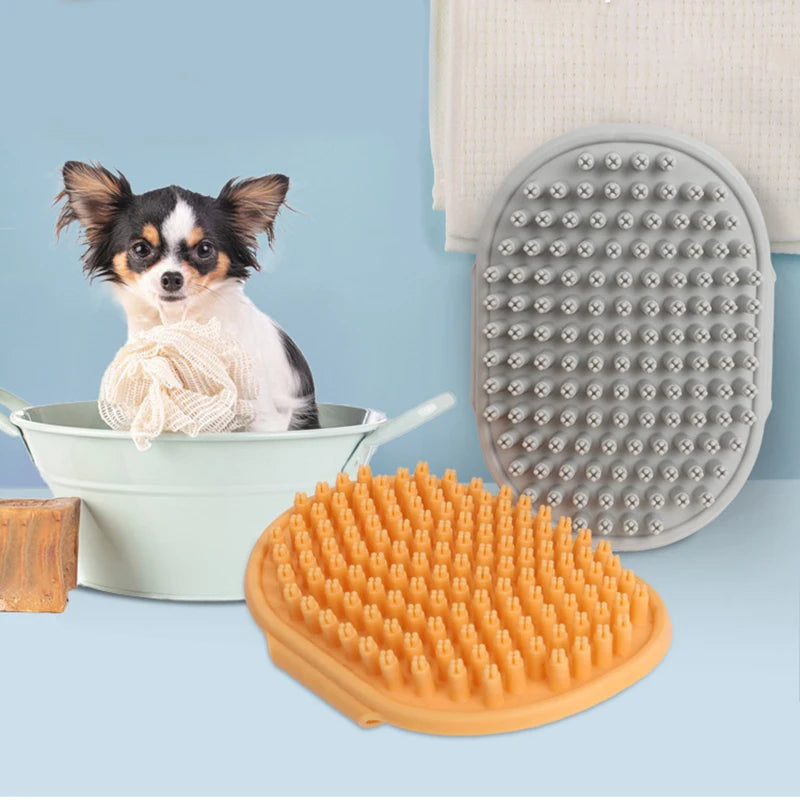 Pet Grooming Massage Brush With Handle