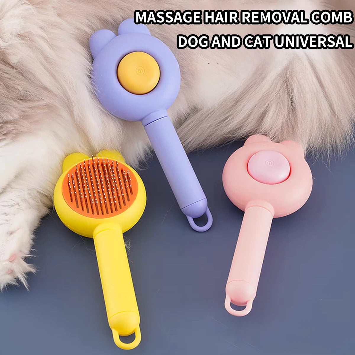 Pet Hair Removal and Grooming Brush Tool
