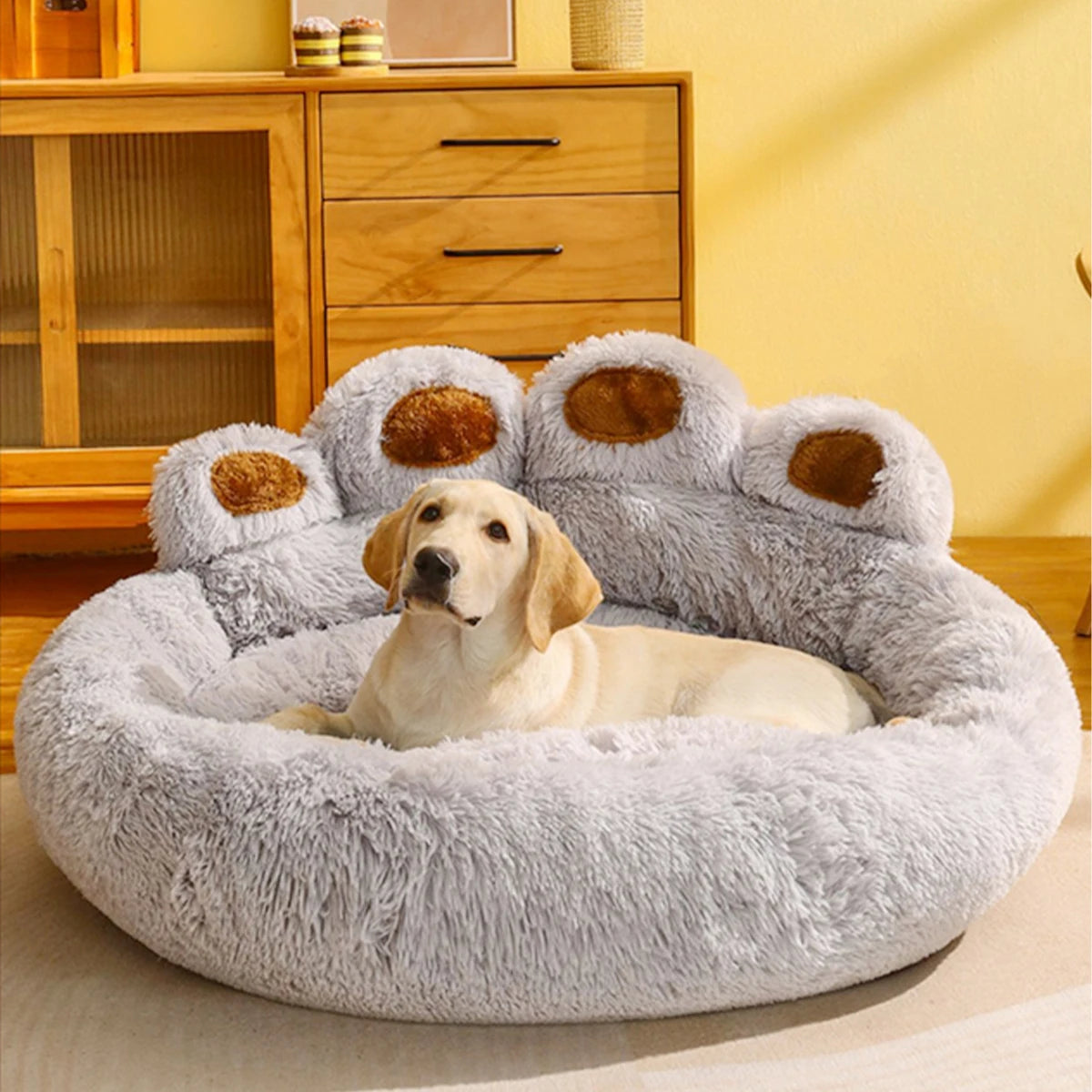 Premium Plush Fluffy Winter Dog Sofa Bed
