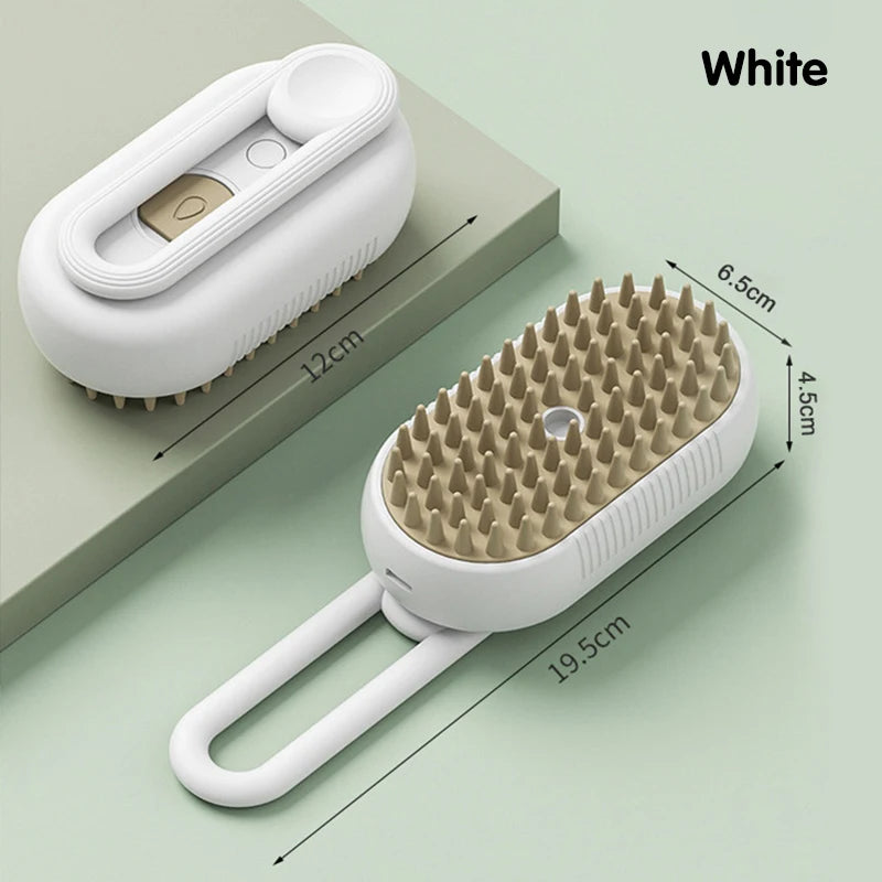 Electric Steam Pet Grooming Massage Brush