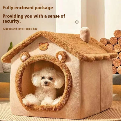 House Style Pet Bed for Small Dogs & Cats