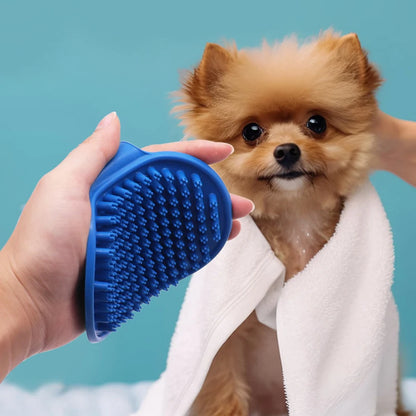 Pet Grooming Massage Brush With Handle