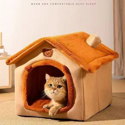 House Style Pet Bed for Small Dogs & Cats